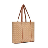 Women's Beige Casual Printed Tote Bag
