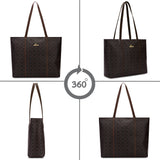 Women's Brown Casual Printed Tote Bag