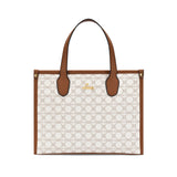 Women's White Casual Printed Satchel