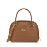 Women's Tan Casual Printed Satchel