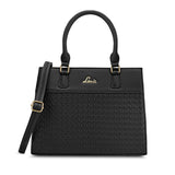 Women's Black Casual Solid Satchel