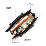 Women's Black Casual Solid Satchel