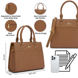 Women's Tan Casual Solid Satchel