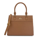 Women's Tan Casual Solid Satchel