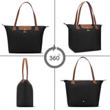 Women's Black Casual Solid Tote Bag