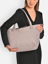 Women's Pink Casual Printed Tote Bag