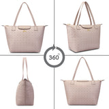 Women's Pink Casual Printed Tote Bag