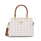 Women's White Casual Solid Satchel