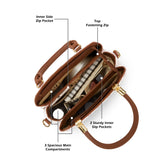 Women's White Casual Solid Satchel