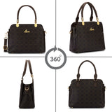 Women's Brown Casual Solid Satchel