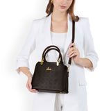 Women's Brown Casual Solid Satchel
