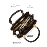 Women's Brown Casual Solid Satchel