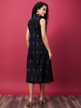 Women's Ethic Motif Printed A Line Midi Dress