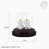 Silver Ganapathi and Lakshmi Idol