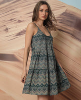 Women's Green Casual Sleeveless Dress