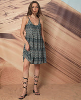 Women's Green Casual Sleeveless Dress