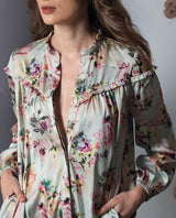 Women's Beige Casual Full Sleeves Dress