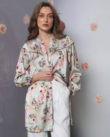 Women's Beige Casual Full Sleeves Dress