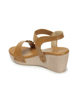 Women's Brown Casual Buckle Sandals