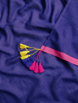 Women's Purple Mul Cotton Saree