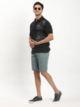 Men's Green Casual Regular Fit Solid Shorts
