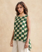 Women's Multicolor Casual Sleeveless Top