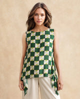 Women's Multicolor Casual Sleeveless Top