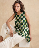 Women's Multicolor Casual Sleeveless Top