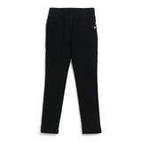 Girls Black Above Knee Solid Legging