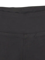 Girls Black Above Knee Solid Legging