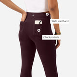 Women's Purple Solid Sports High Rise Trouser - Tall