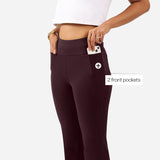 Women's Purple Solid Sports High Rise Trouser - Tall