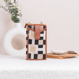 Women's Multicolor Urban Check Mobile Wallet Sling