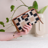 Women's Multicolor Urban Check Mobile Wallet Sling