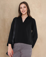 Women's Black Work Full Sleeves Top