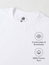 Men's White Casual Short Sleeves Tshirt