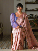 Women's Pink Modal Viscose Saree