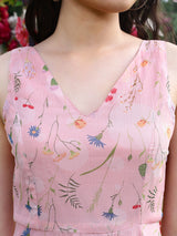 Women's Pink Coral Fit and Flare Easy Everyday Dress