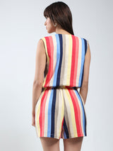 Women's Multicolor Printed Jumpsuit