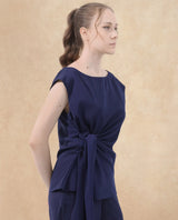 Women's Blue Casual Sleeveless Top