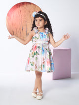 Girls Pink Party Wear Dress