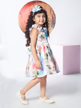 Girls Pink Party Wear Dress