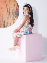 Girls Pink Party Wear Dress