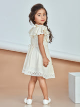 Girls Knee Length Semi Casual Dress