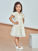 Girls Knee Length Semi Casual Dress