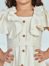 Girls Knee Length Semi Casual Dress