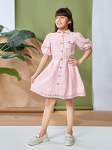 Girls Knee Length Casual Dress