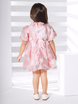 Girls Pink Party Wear Dress