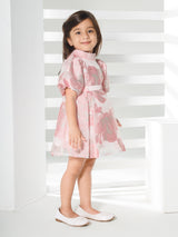 Girls Pink Party Wear Dress