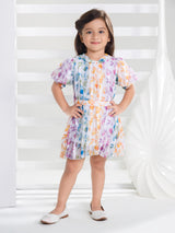 Girls Multicolor Casual Wear Dress